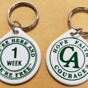 aa. English Plastic Chip - 1 Week Chip